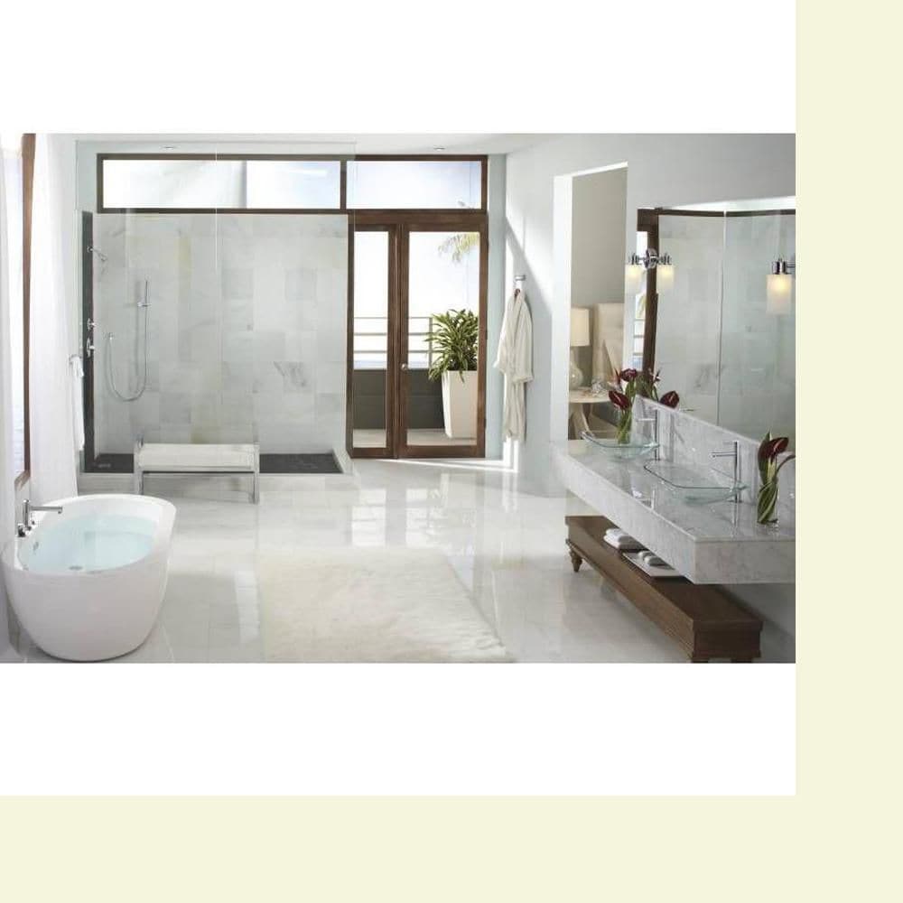 Robinet de lavabo de salle de bain à trou unique à poignée unique Align en chrome (drain non inclus; valve incluse)