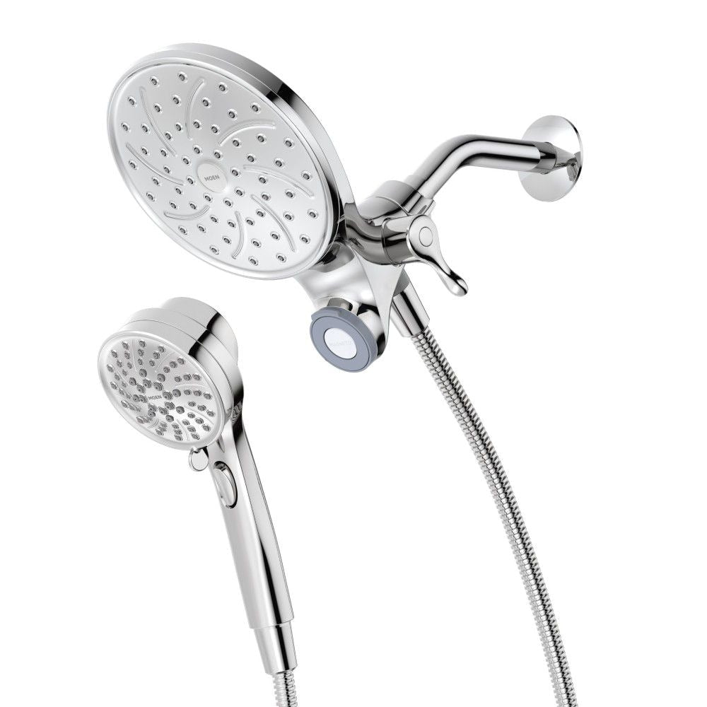 Attract 6-Setting Rain Shower and Handheld Shower Head with Magnetic Dock in Chrome
