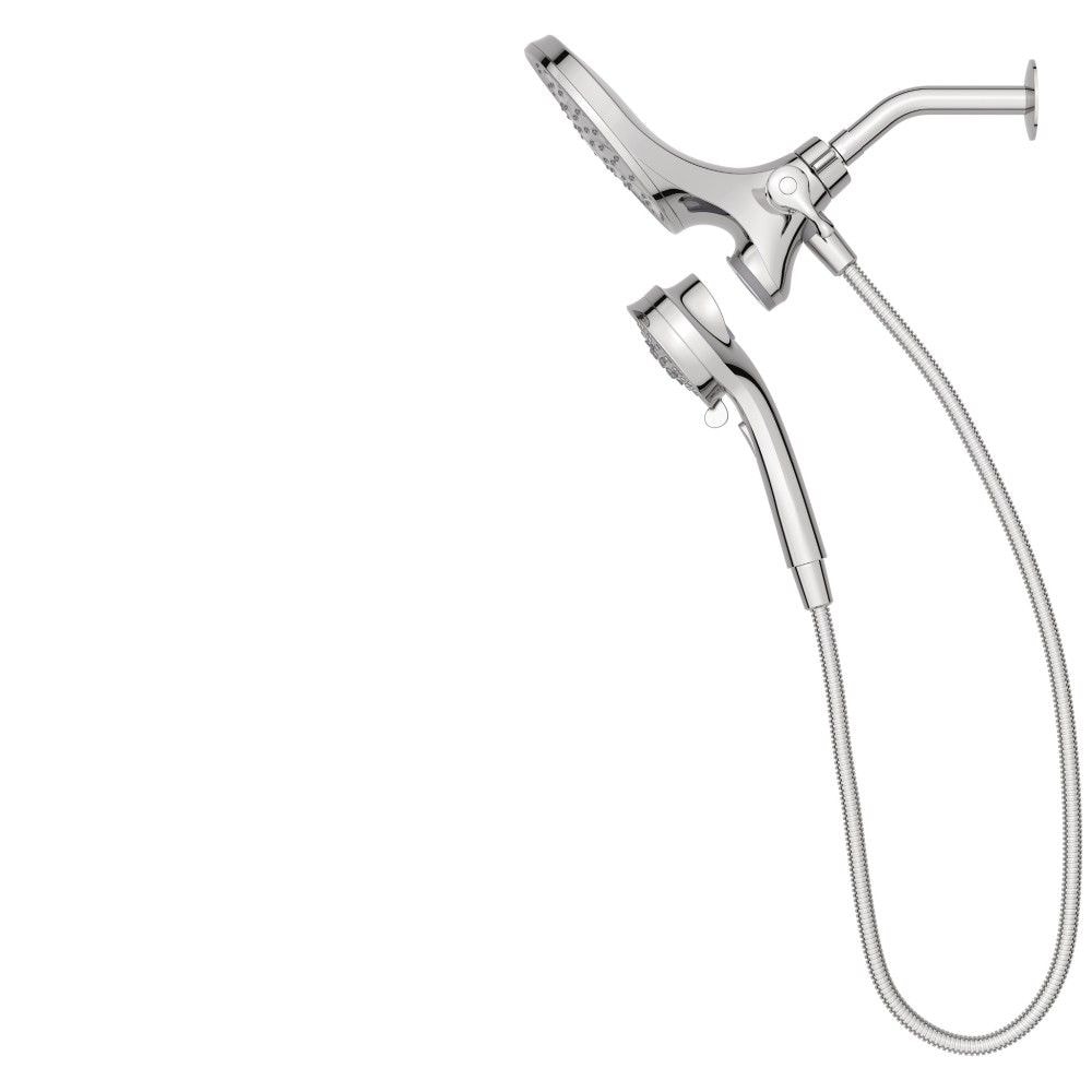 Attract 6-Setting Rain Shower and Handheld Shower Head with Magnetic Dock in Chrome