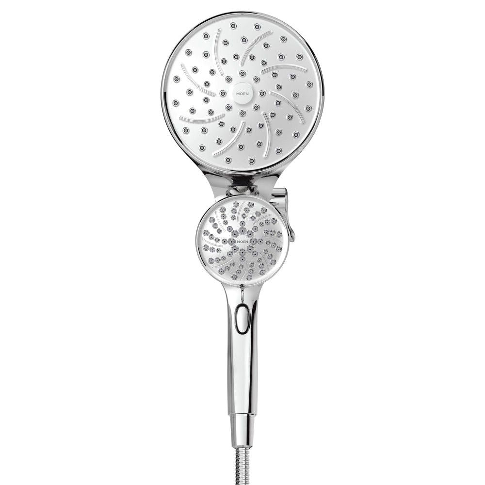 Attract 6-Setting Rain Shower and Handheld Shower Head with Magnetic Dock in Chrome