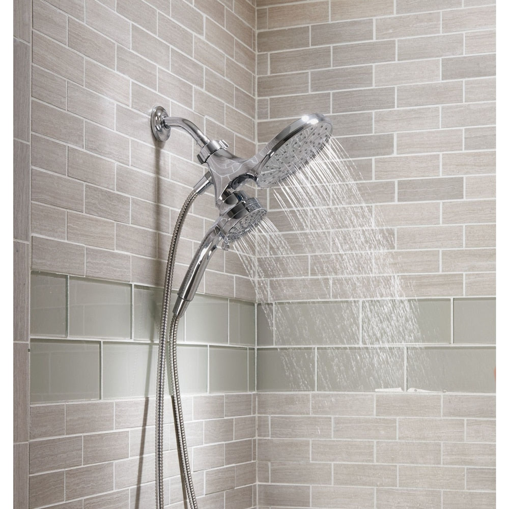 Attract 6-Setting Rain Shower and Handheld Shower Head with Magnetic Dock in Chrome