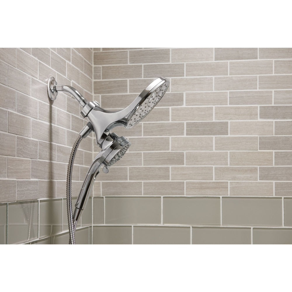 Attract 6-Setting Rain Shower and Handheld Shower Head with Magnetic Dock in Chrome