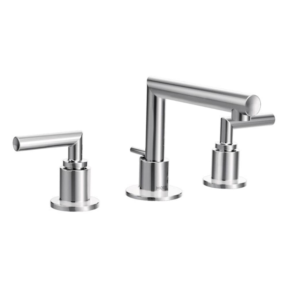 Robinet de lavabo de salle de bain à 2 poignées Arris de 8 à 16 pouces en chrome (drain inclus; valve non incluse)