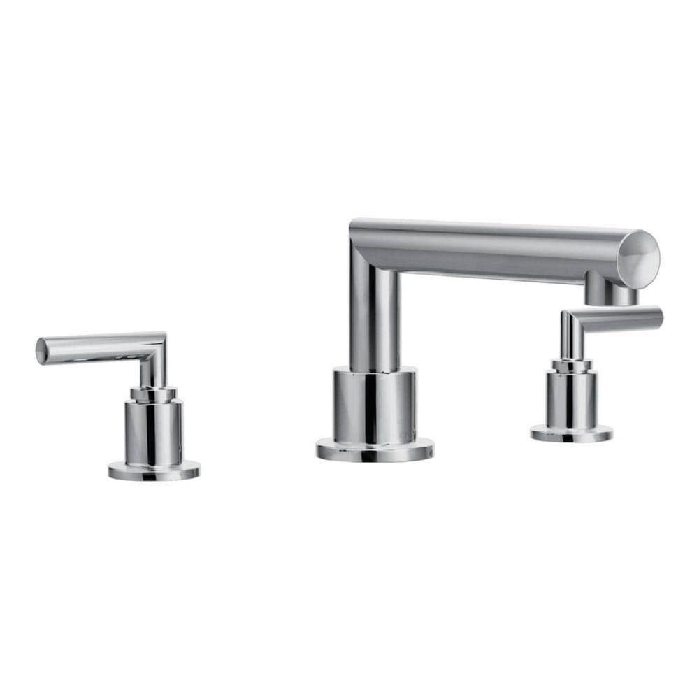 Arris 2-Handle Deck-Mount High-Arc Roman Tub Faucet Trim Kit in Chrome (Valve Not Included)
