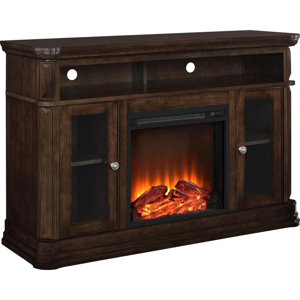 Brooklyn 47-inch x 51-inch 70 lb. Capacity Fireplace TV Stand in Espresso
