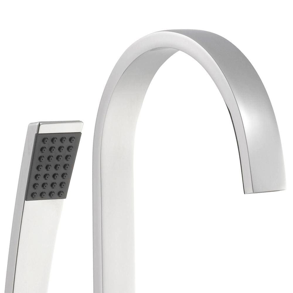 Robinet de baignoire à poignée unique et douche à main Farrington en chrome