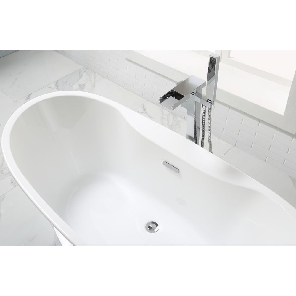 Riley 60-inch Freestanding Tub in White
