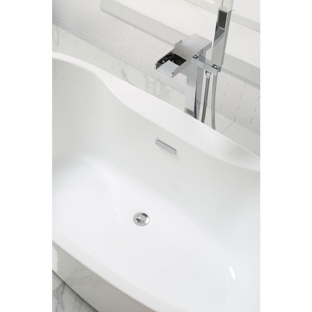 Riley 60-inch Freestanding Tub in White