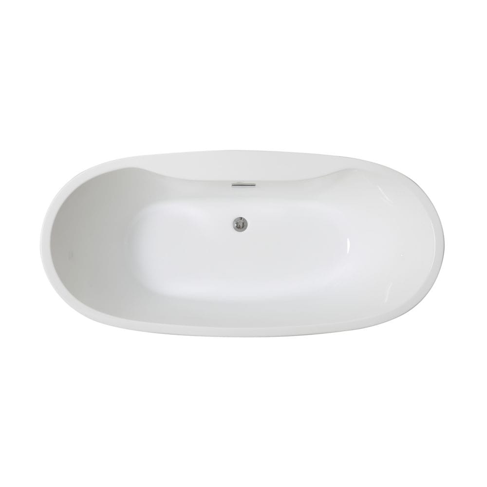 Riley 60-inch Freestanding Tub in White