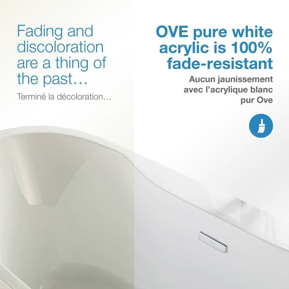 Riley 60-inch Freestanding Tub in White