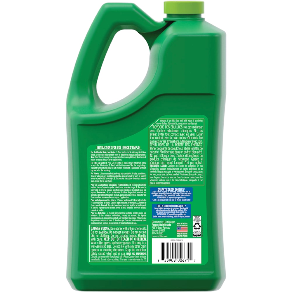 3.78 L (1-Gallon) Main Line Opener & Toilet Clog Remover