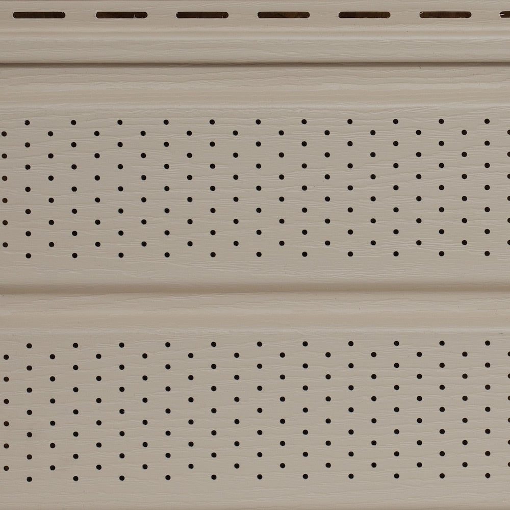 Vented Woodgrain Soffit (D5) Double 5-inch x 144-inch Almond Exterior Vinyl Siding Accessory (20/Box)