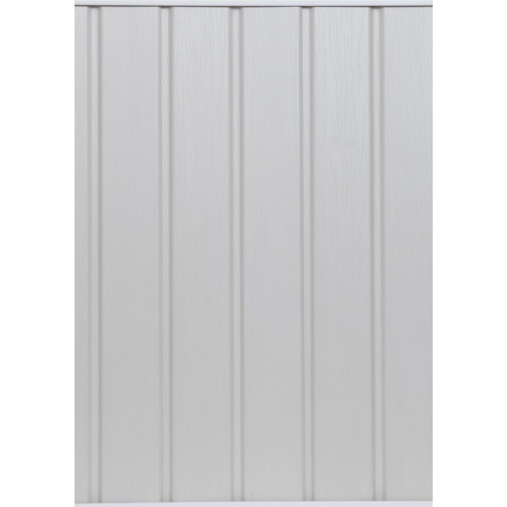 Siding/Solid Soffit (D5) Double 5-inch x 144-inch Vertical Classic Linen Exterior Vinyl Siding Panels (20/Box)