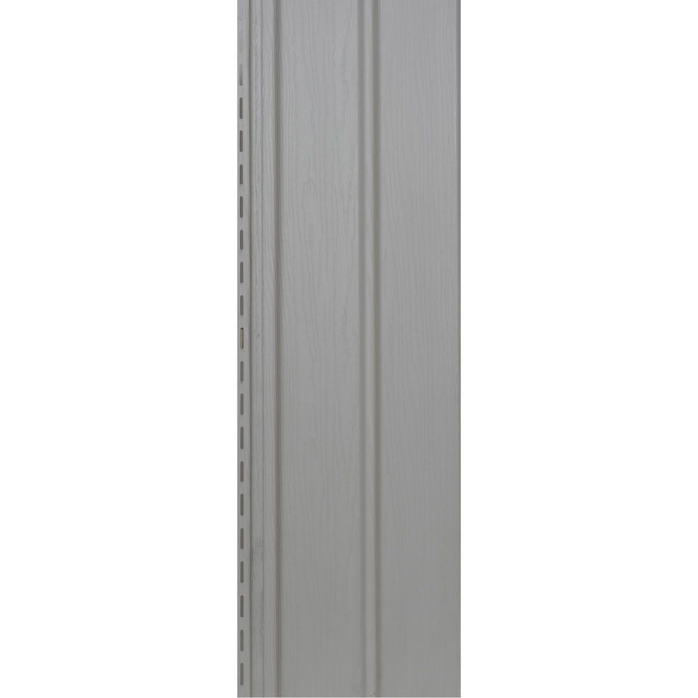 Siding/Solid Soffit (D5) Double 5-inch x 144-inch Vertical Classic Linen Exterior Vinyl Siding Panels (20/Box)