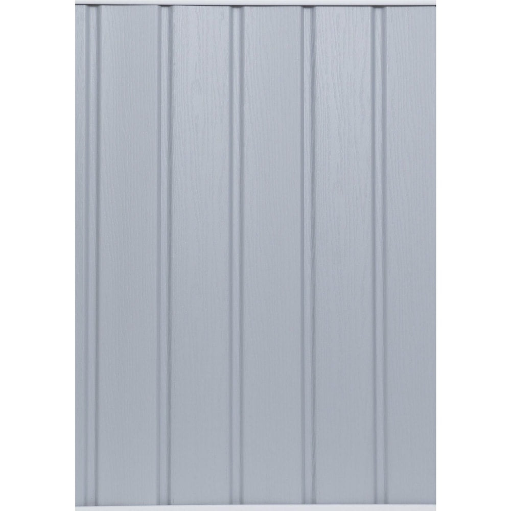 Revêtement/soffite solide (D5) Panneaux de revêtement extérieur en vinyle gris verticaux doubles de 5 po x 144 po (20/boîte)