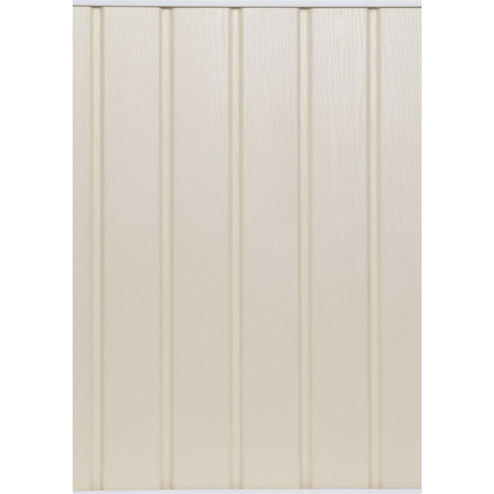 Siding/Solid Soffit (D5) Double 5-inch x 144-inch Vertical Prairie Wheat Exterior Vinyl Siding Panels (20/Box)