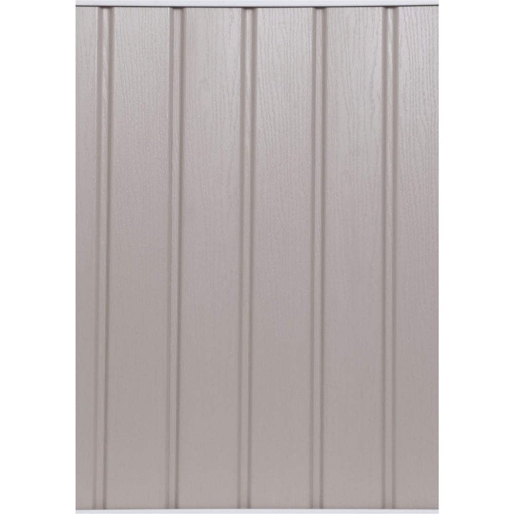 Siding/Solid Soffit (D5) Double 5-inch x 144-inch Vertical Sand Exterior Vinyl Siding Panels (20/Box)