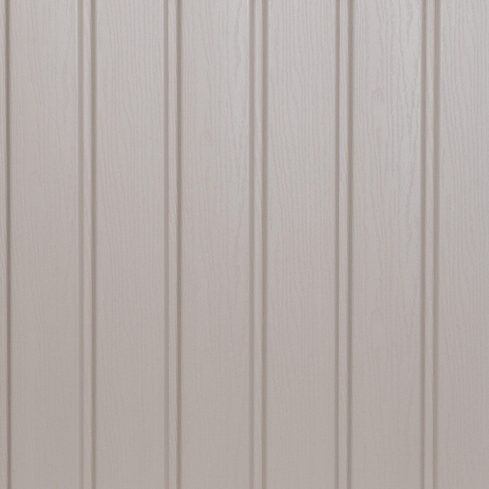 Siding/Solid Soffit (D5) Double 5-inch x 144-inch Vertical Sandstone Exterior Vinyl Siding Panels (20/Box)