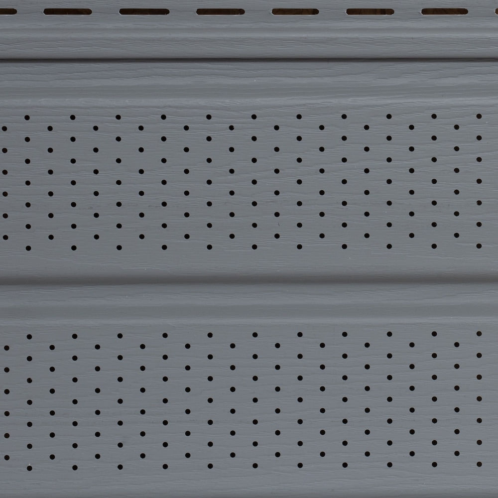 Vented Woodgrain Soffit (D5) Double 5-inch x 144-inch Slate Exterior Vinyl Siding Accessory (Piece)