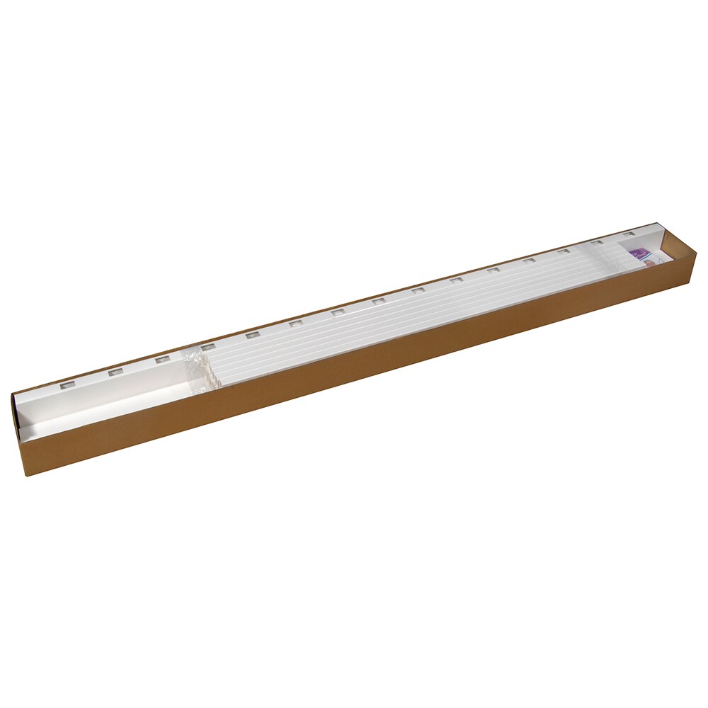 Madison 2.5 ft. x 5 ft. No-Dig Vinyl Garden Picket Fence Panel Kit