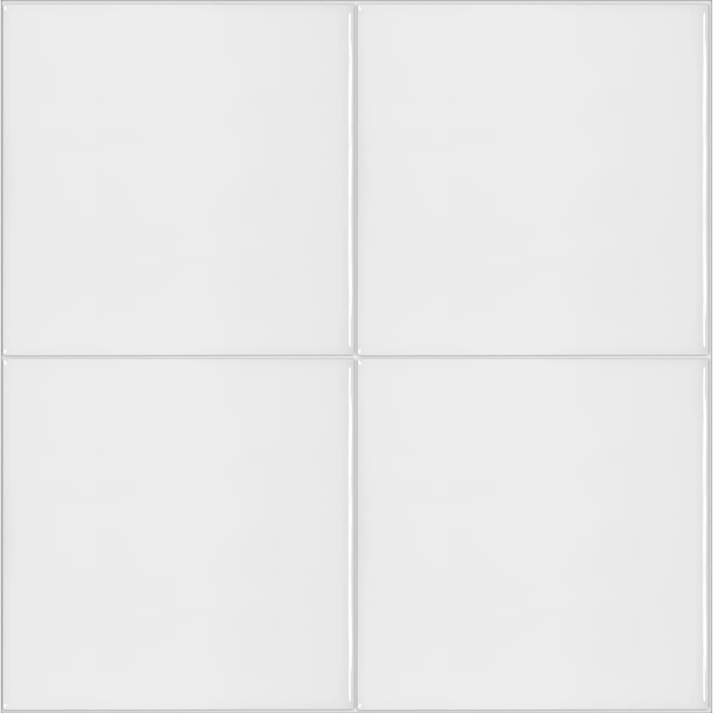 Carrelage mural Metro White Gloss de 6 po x 6 po