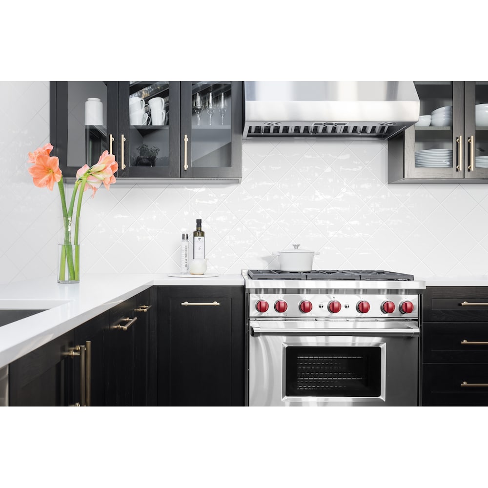 Carrelage mural Metro White Gloss de 6 po x 6 po