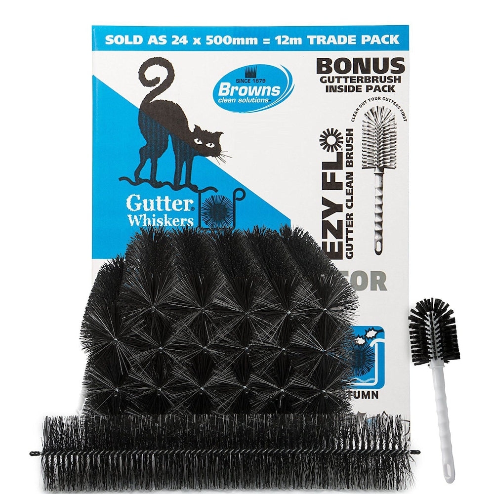 Brosses filtrantes pour gouttières et becs verseurs de 39,4 pi