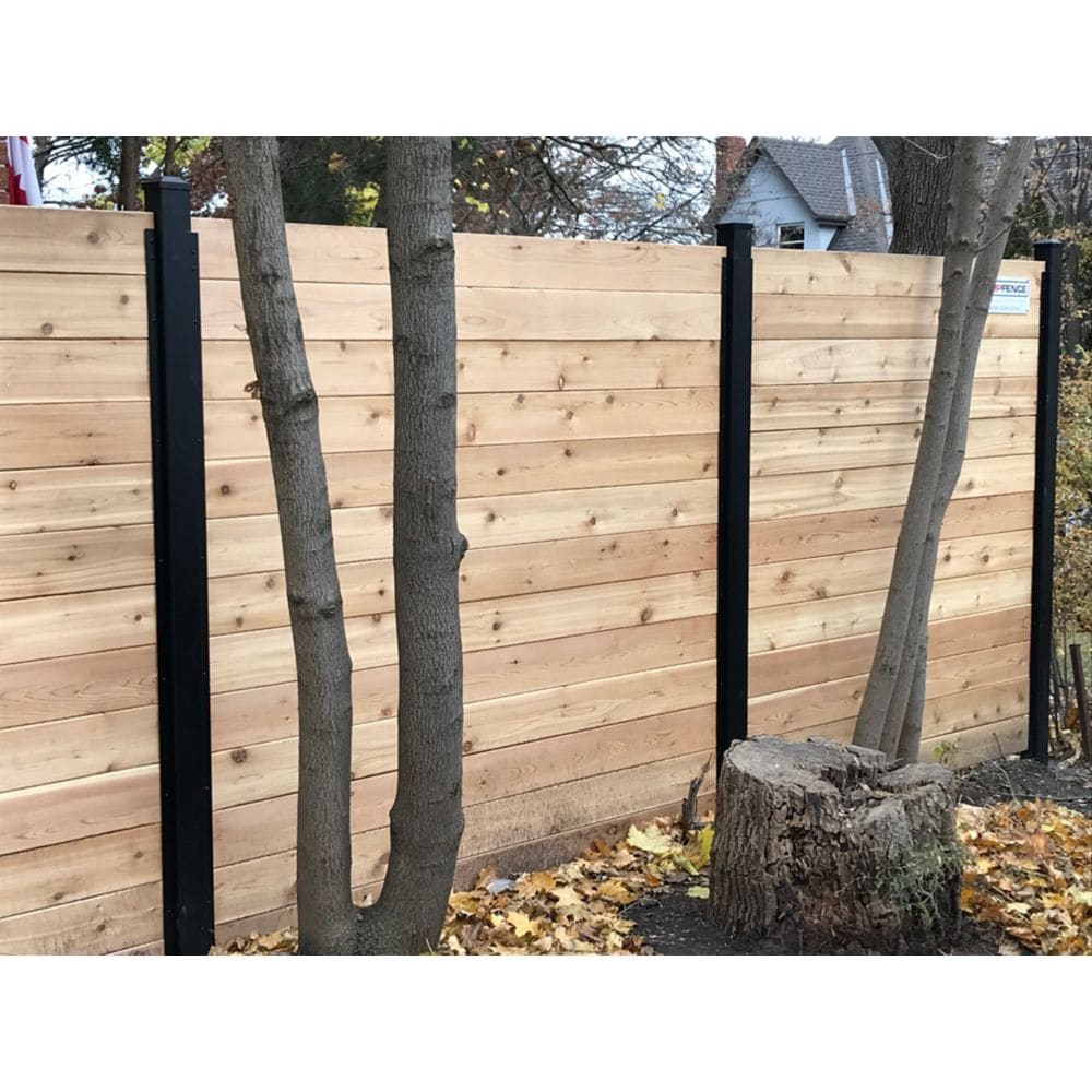 Kit de canal horizontal pour clôture de 6 pieds de haut