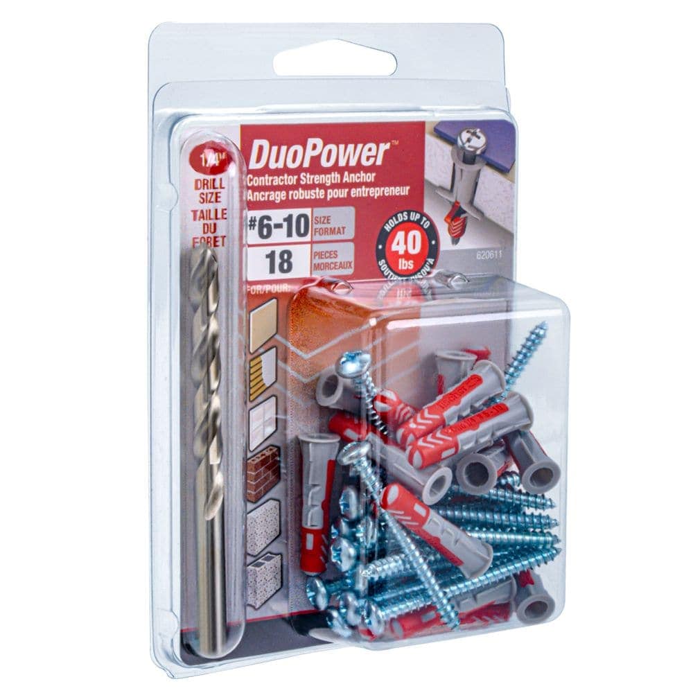 #6-10 DuoPower(TM) Contractor Strength Anchor - 18pcs