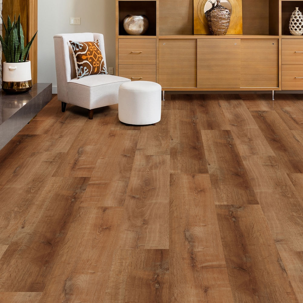 Trail Oak 7mm x 8.7 in. W x 47.6 in. L 22MIL Click Lock Waterproof Luxury Vinyl Plank Flooring (20.06 sq.ft./case)