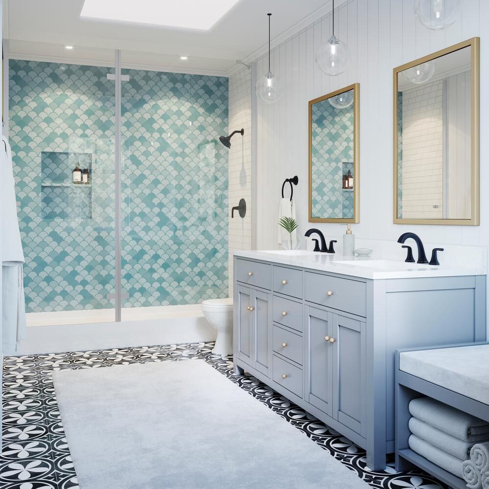 Ladera 2-Handle 8-inch Widespread Tuscan Bronze Bathroom Sink Faucet/Tap