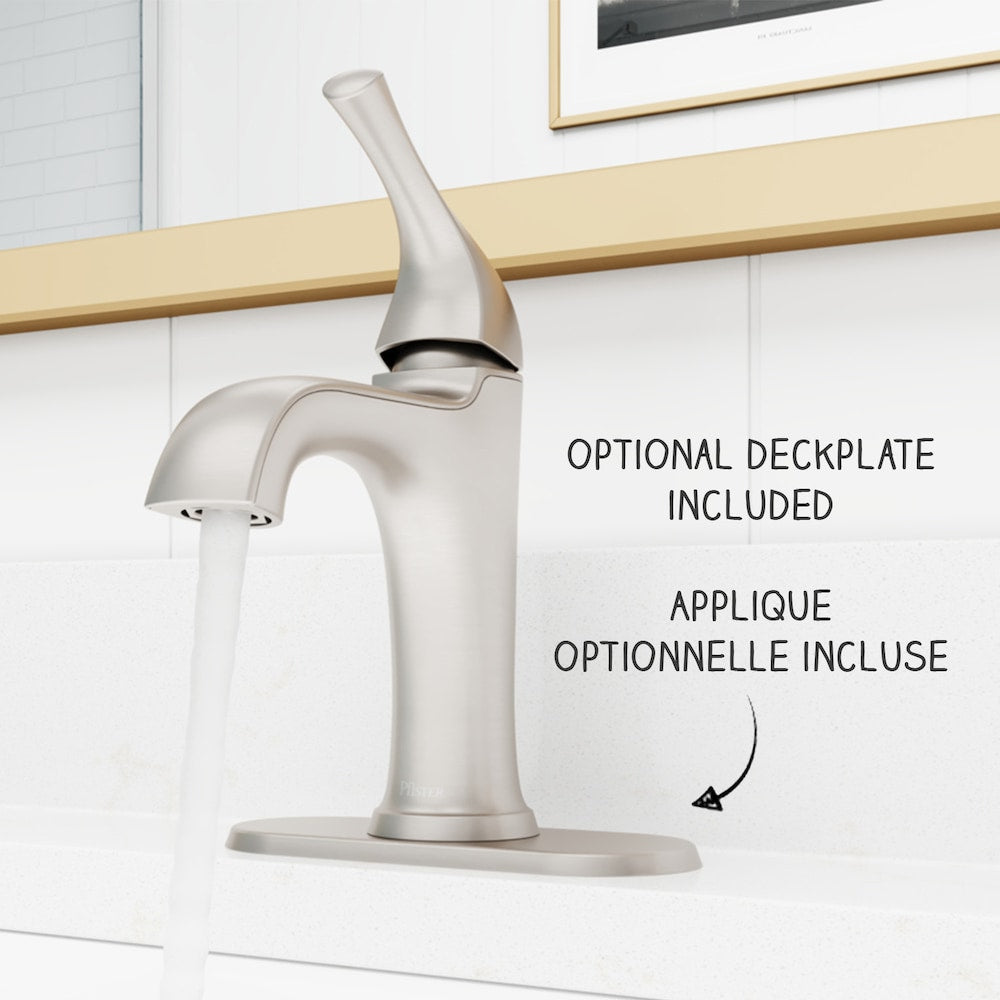 Ladera Single Handle 1 or 3 Hole Brushed Nickel Bathroom Sink Faucet/Tap