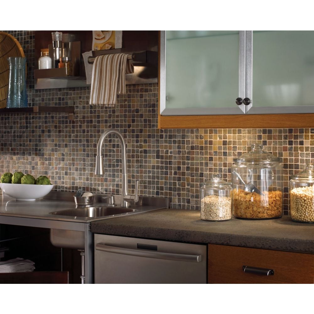 Mystique 1-Handle Stainless Steel Pull Out/Pull Down Kitchen Faucet/Kitchen Sink Faucet/Tap with Soap Dispenser