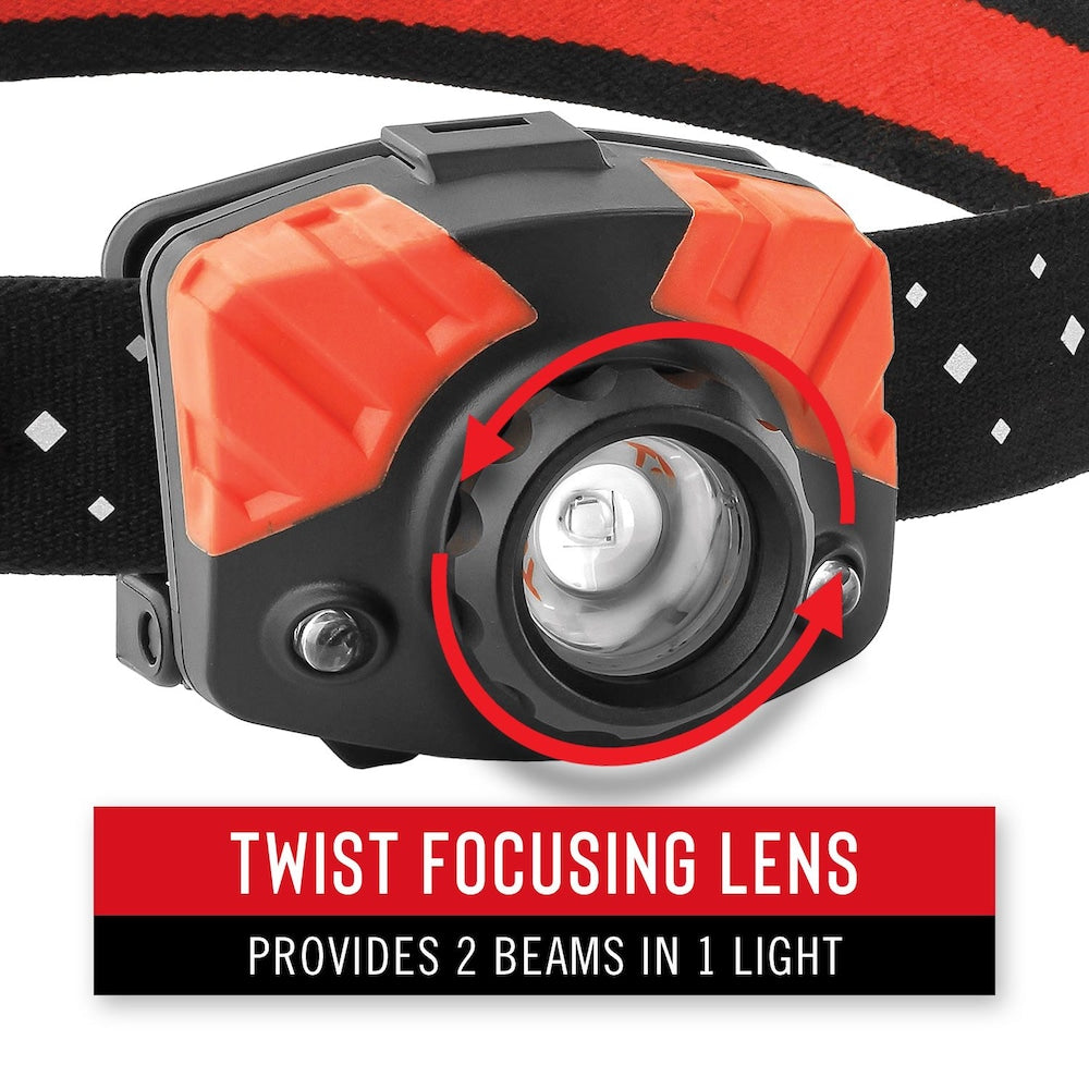 FL75 435 Lumen Dual Colour LED Headlamp with Twist Focus