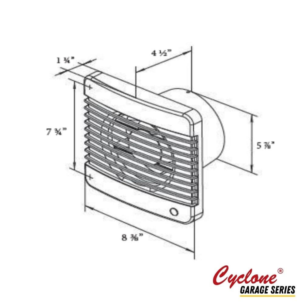 Breath Easy 180 CFM Garage Exhaust Fan