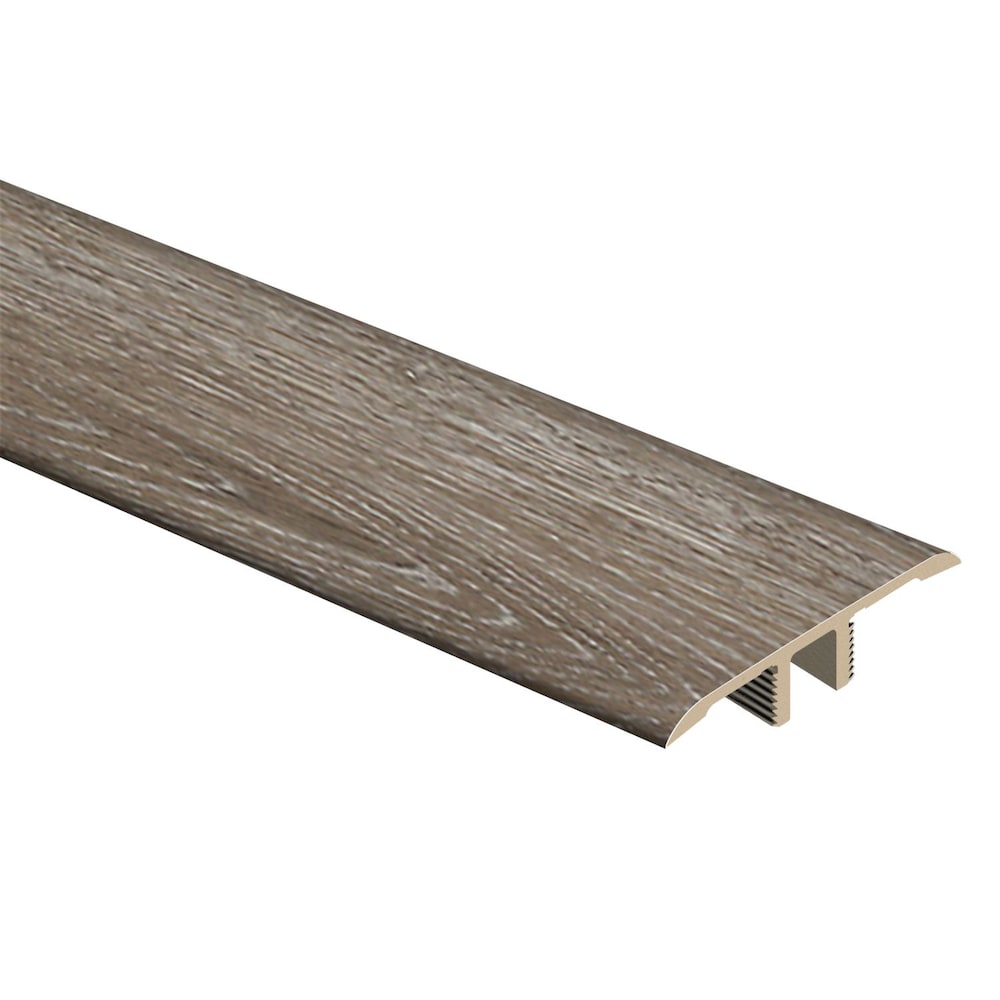 Moulure en T en vinyle de 5/16 po d'épaisseur x 1 3/4 po de largeur x 72 po de longueur, couleur chêne taupe brossé