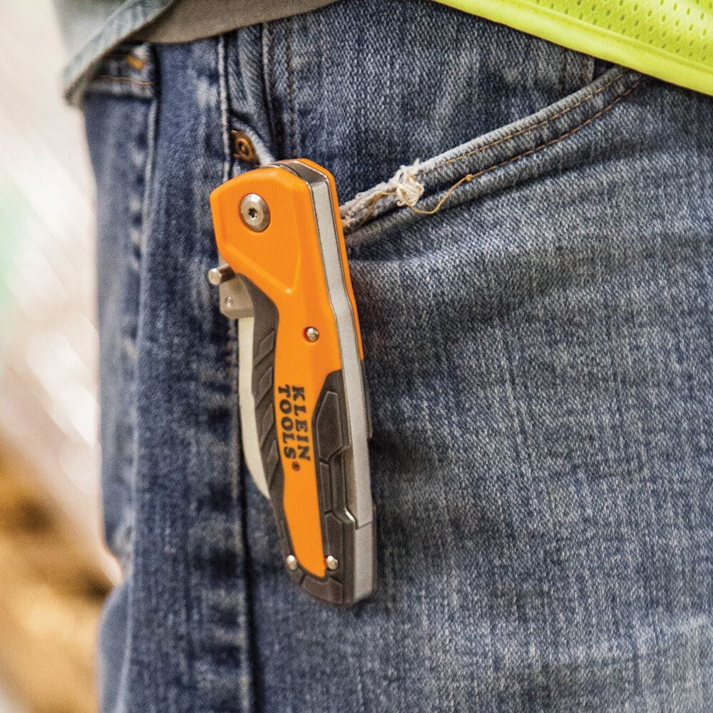 Couteau utilitaire pour dénuder les câbles de 2,5 pouces avec lame remplaçable