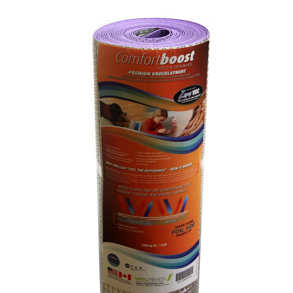 100 sq. ft. 2mm Thick Premium Underlayment for Laminate, Engineered and Hardwood