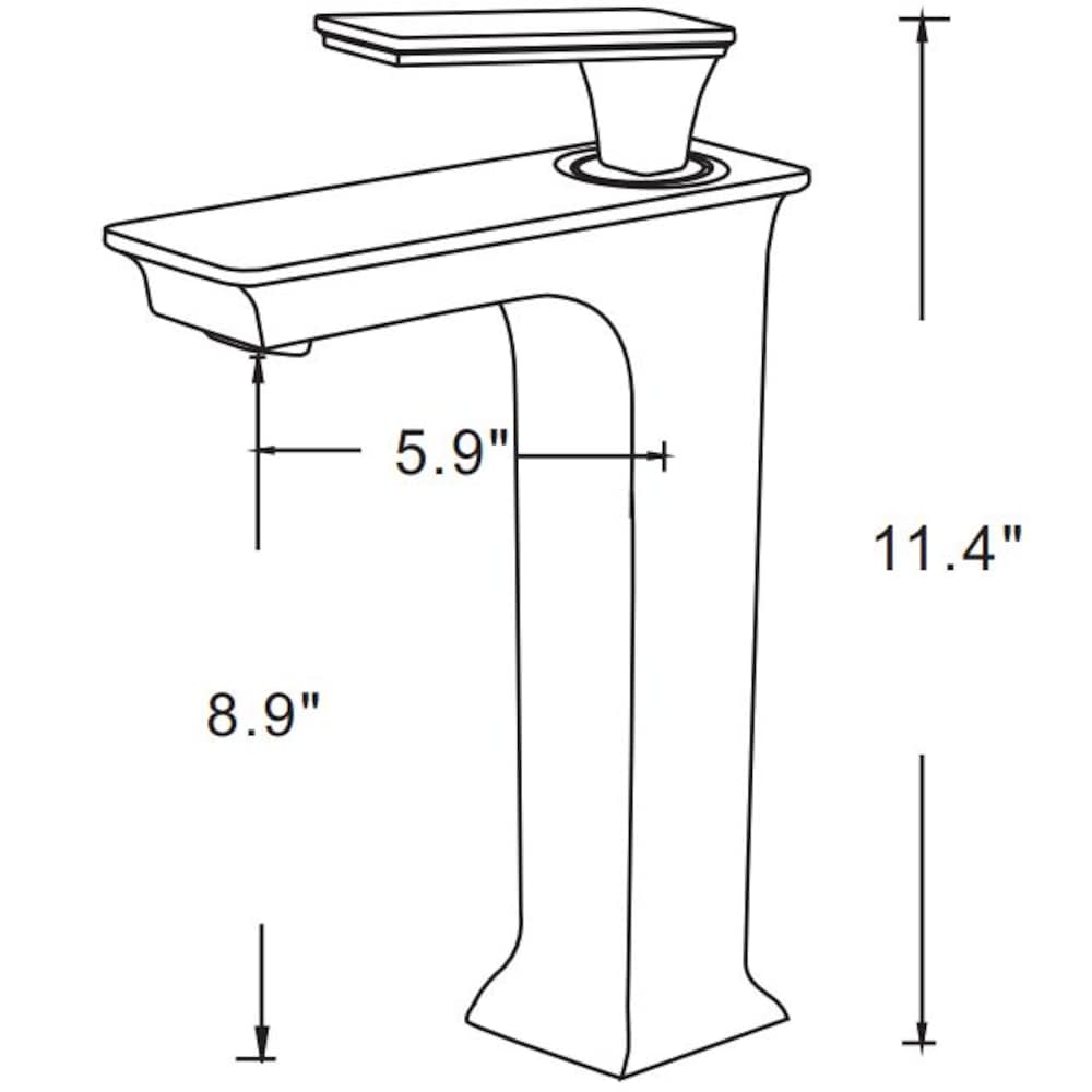 Robinet en laiton sans plomb approuvé CUPC pour montage sur pont, couleur chrome AI-16751
