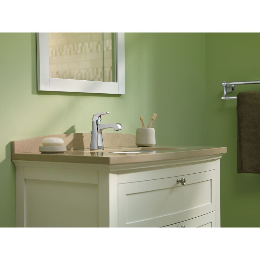 Ashlyn Single Hole Single Handle Centerset Bathroom Sink Faucet Standard Flow Deck Mount Chrome