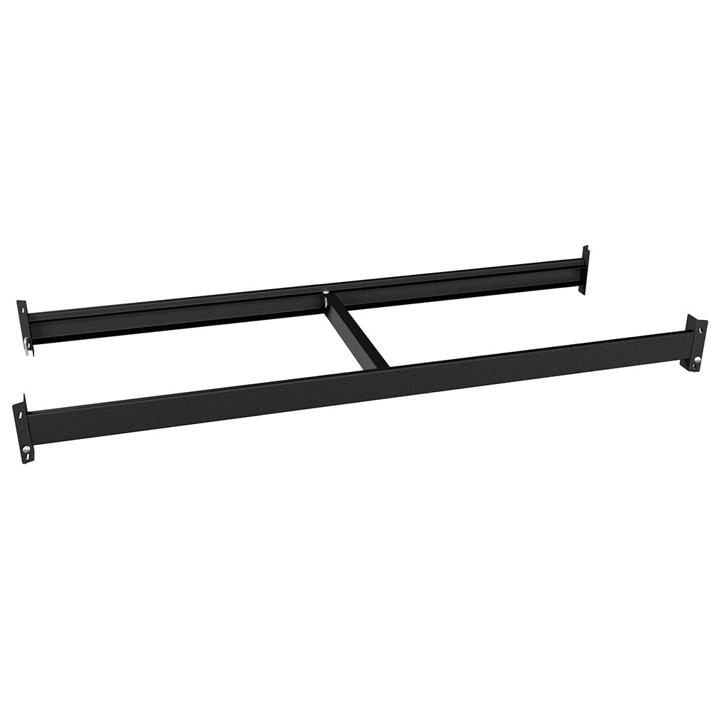 48-inch W x 4.25-inch H Metal (Steel) Beam and Brace Kit for Customizable Shelving Unit in Black