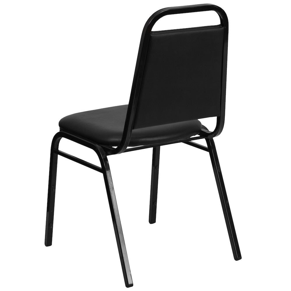 Chaise de banquet à dossier trapézoïdal