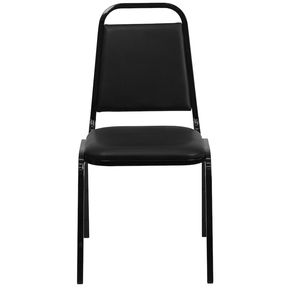 Chaise de banquet à dossier trapézoïdal