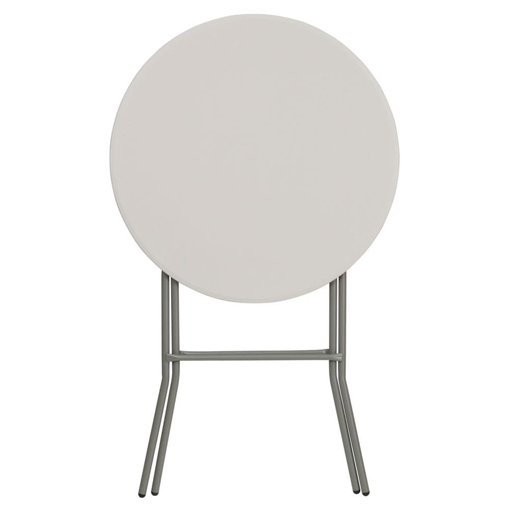 32RND Plastic Fold Bar Table