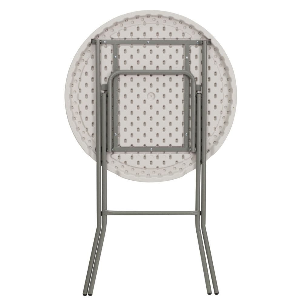 32RND Plastic Fold Bar Table