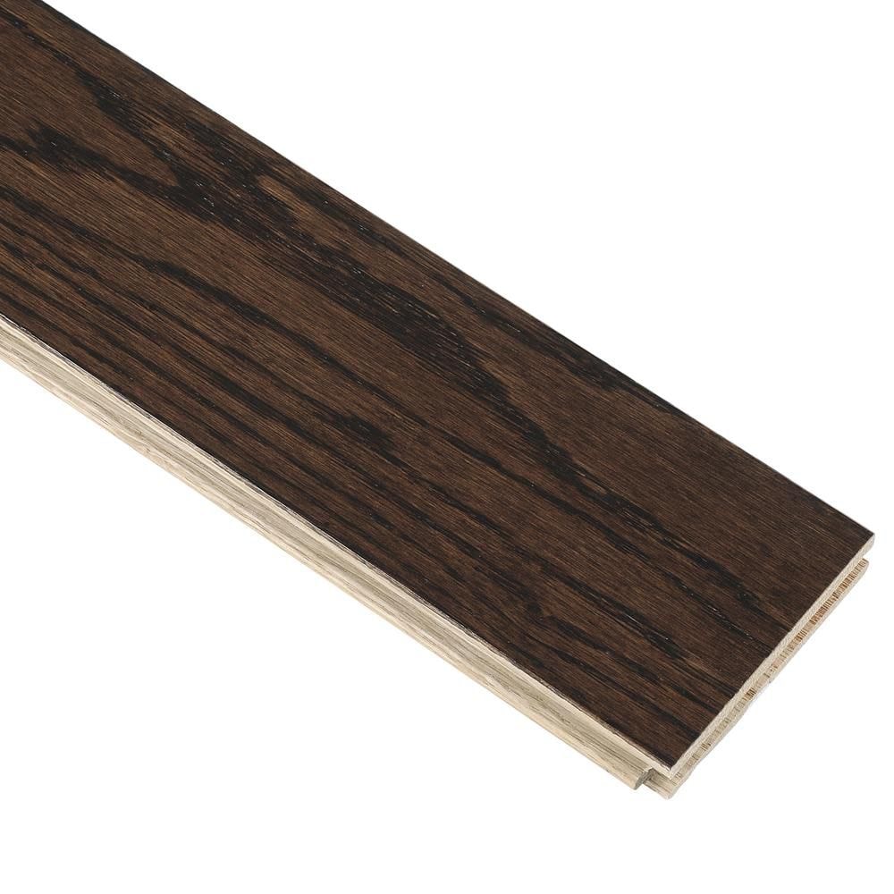AO Plancher, bois franc, 3/4 po d'épaisseur x 3 1/4 po de largeur, Chêne Barista brun, 22 pi²/boîte)
