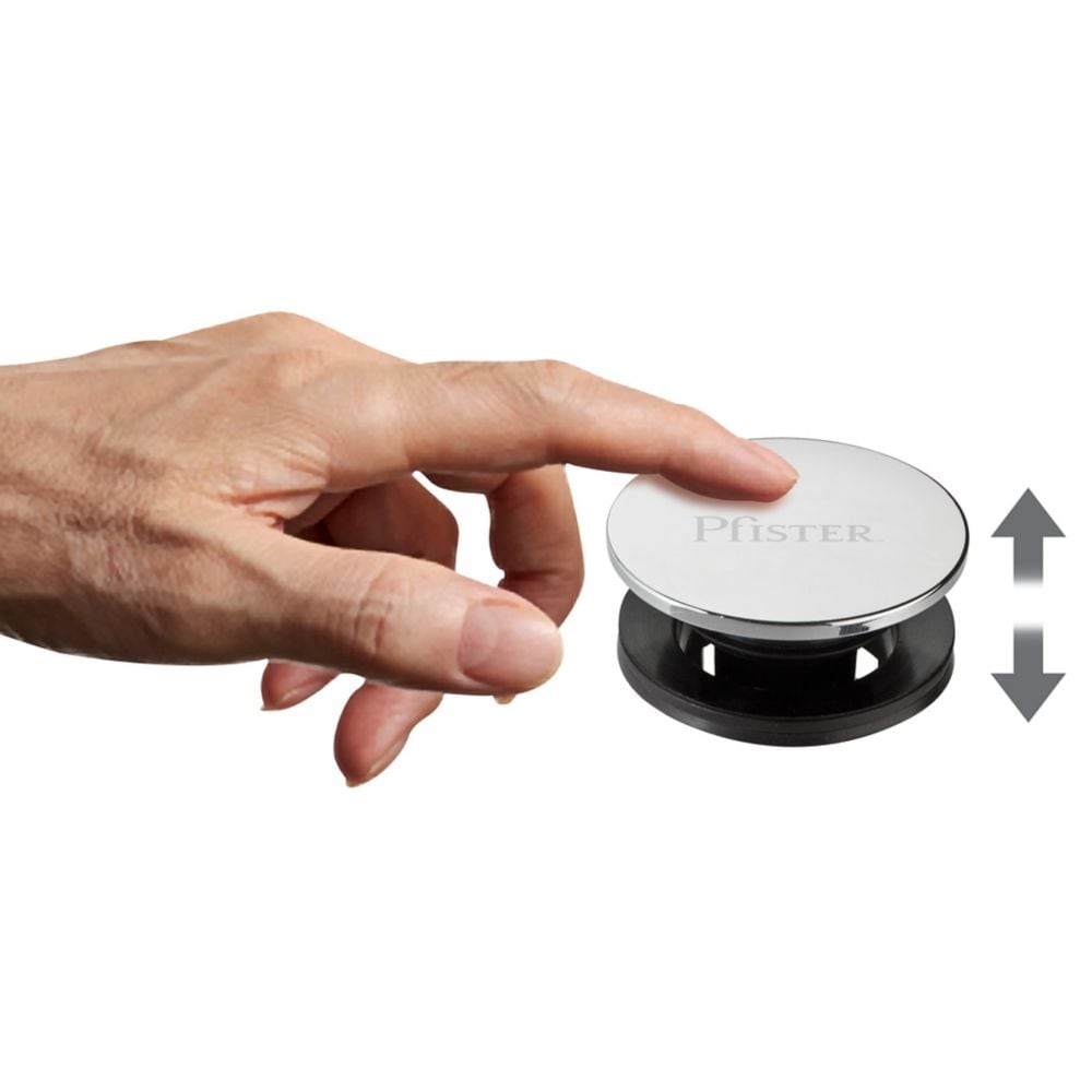 Push and Seal Polished Chrome Bathroom Sink Drain/Pop up Drain