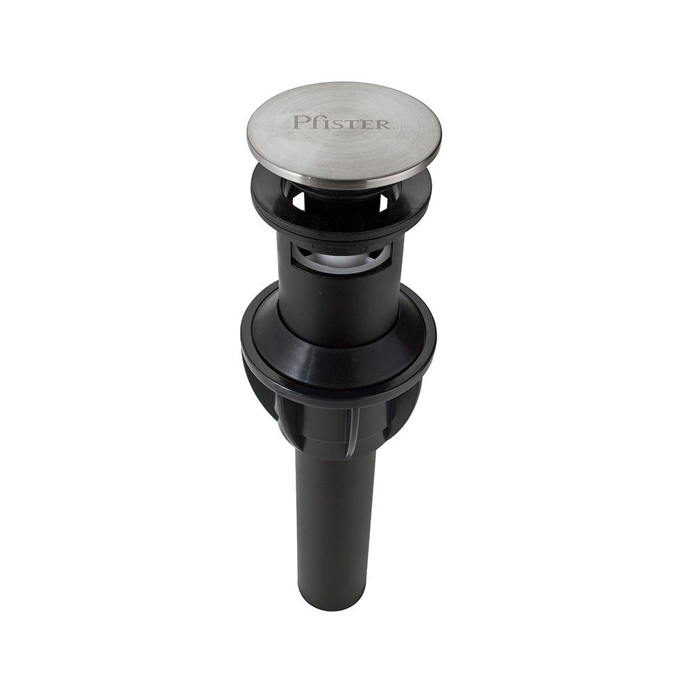 Push and Seal Brushed Nickel Bathroom Sink Drain/Pop up Drain