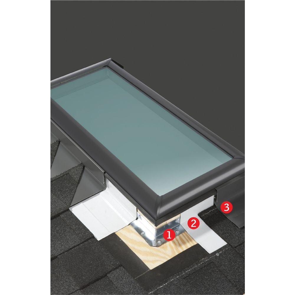EDL Engineered Step Flashing for Deck Mount Skylights - M series width