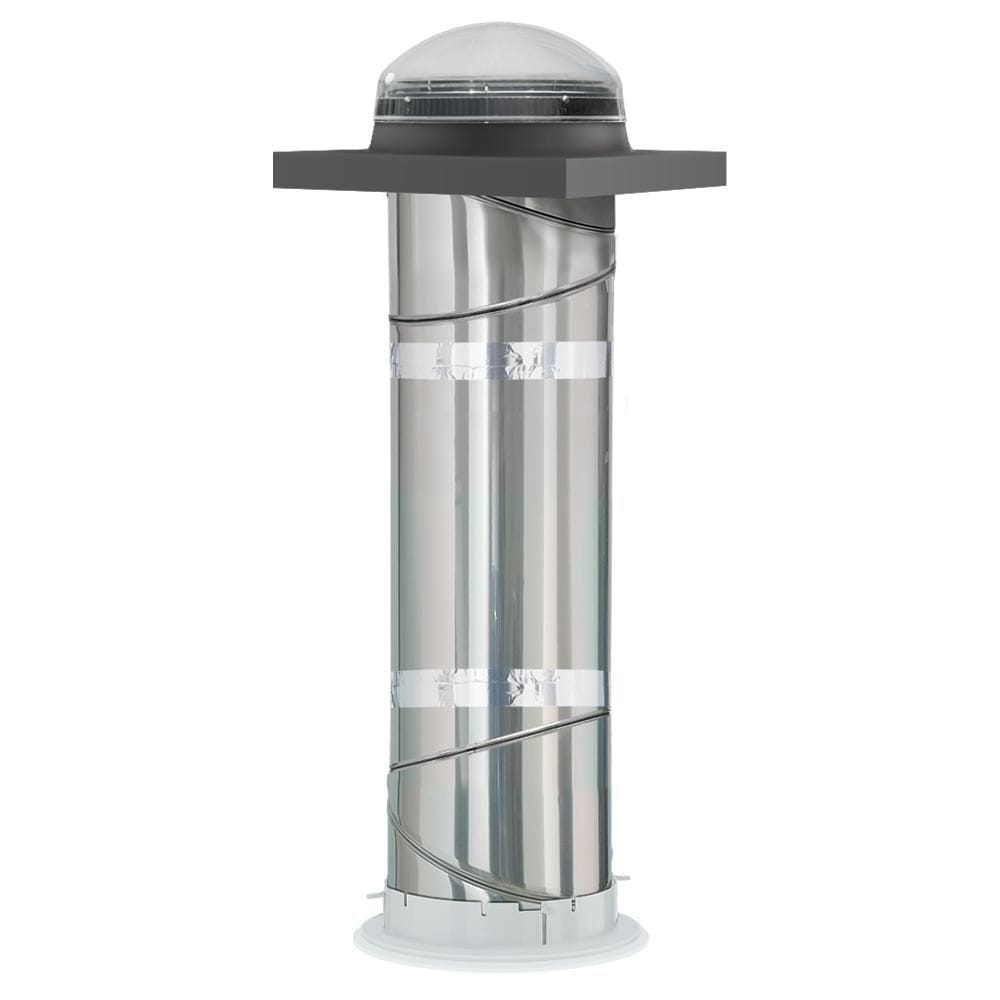 TCR 014 - Tunnel de lumière rigide - Solin de montage sur bordure - 14 pouces de diamètre